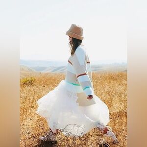 FREE PEOPLE Peaches Stripe Tunic Sweater